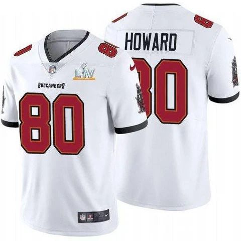 Men Tampa Bay Buccaneers #80 O.J. Howard Nike White Super Bowl LV Limited NFL Jersey->tampa bay buccaneers->NFL Jersey